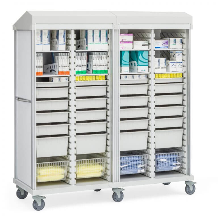 Roam 4 Surgical Supply Cart Hospital Carts Surgery Carts