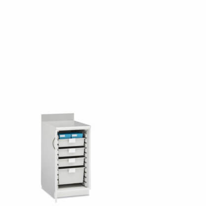 Evolve Base Cabinet with FlexCell, 19" wide, Left Hinge Solid Door, with Trays