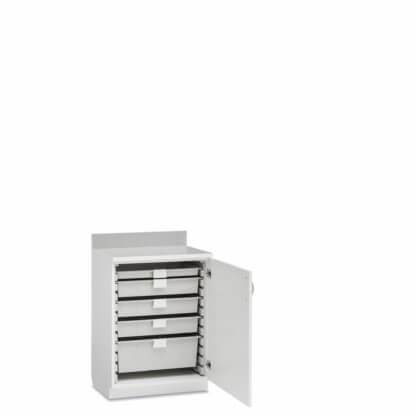 Evolve Base Cabinet with FlexCell, 26" wide, Right Hinge Solid Door, with Trays