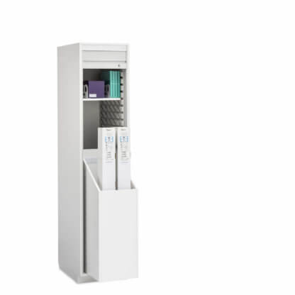 Evolve Boxed Catheter Cabinet, 19" wide, Roll-Top Door