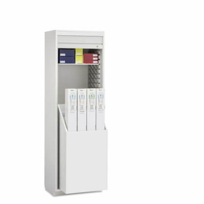 Evolve Boxed Catheter Cabinet, 26" wide, Roll-Top Door