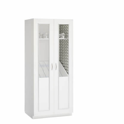 Evolve Boxed Catheter Cabinet, 36" wide, 27" deep, Glass Doors
