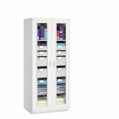 Evolve Cabinet with Accessory Pack, 36" wide, Glass Doors