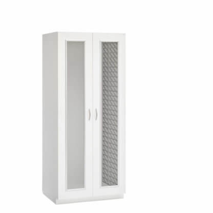Evolve Cabinet with FlexCell, 36" wide, 27" deep, No Center Column, Glass Doors