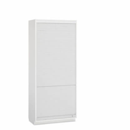 Evolve Cabinet with FlexCells and 2 Compartments, 36" wide, 19" deep, Roll-Top Door