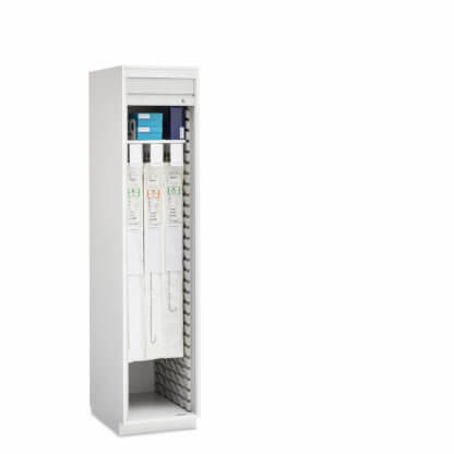 Evolve Catheter Cabinet, 19" wide, Roll-Top Door