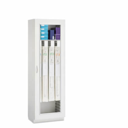 Evolve Catheter Cabinet, 26" wide, Right Hinge Glass Door