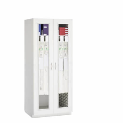 Evolve Catheter Cabinet, 36" wide, 27" deep, Glass Doors