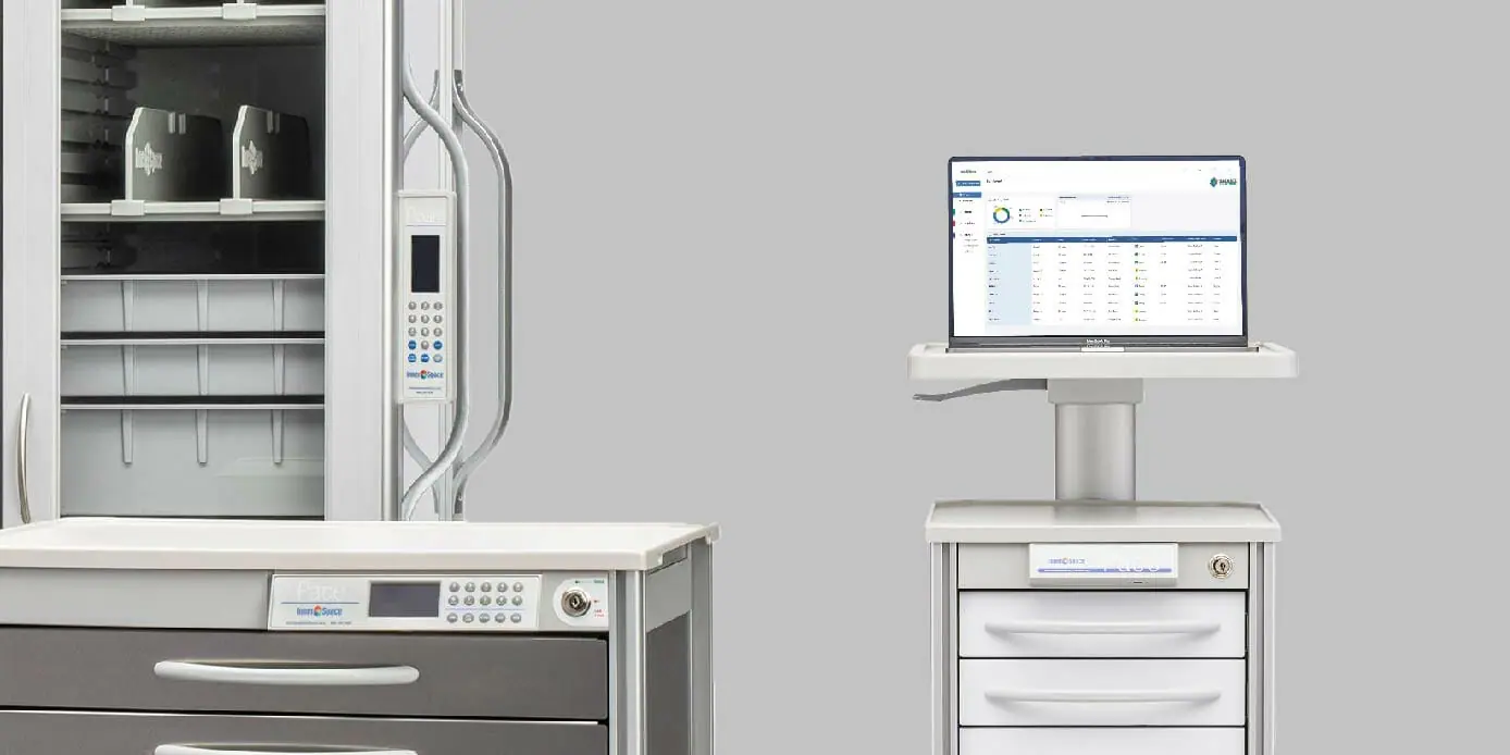 Medical Storage Carts equipped with electronic locks and a cloud based technology for managing access and inventory