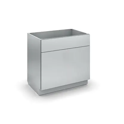 Evolve Architectural Series base sink cabinet with double false panel