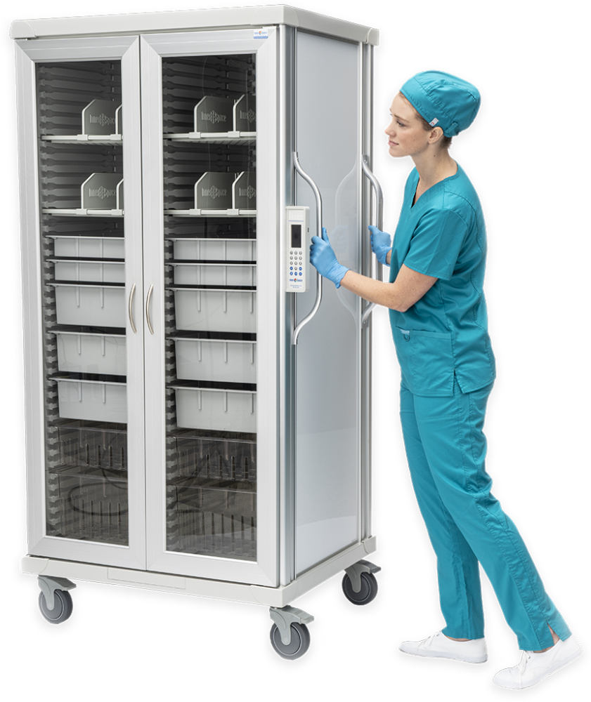 roam mobile medical supply cart with lock