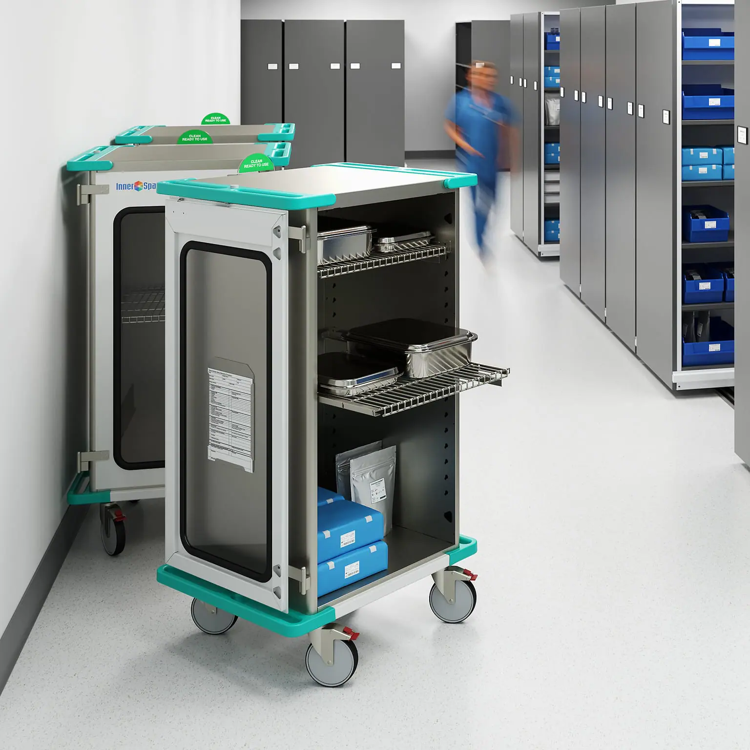 Narrow Closed Case Carts