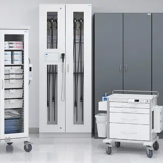Pace cart, Ventaire, Evolve cabinets and Roam cart