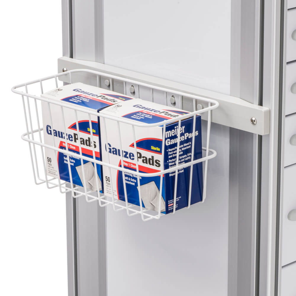 Coated Wire Storage Basket Med Cart Accessory InnerSpace Healthcare