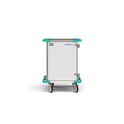 Integro narrow closed case cart with solid closed doors