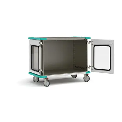 closed case cart window doors open no shelf 5341 1
