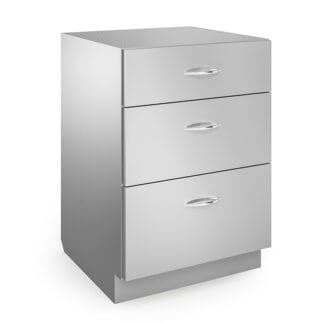evolve architectural series base cabinet 3 drawers