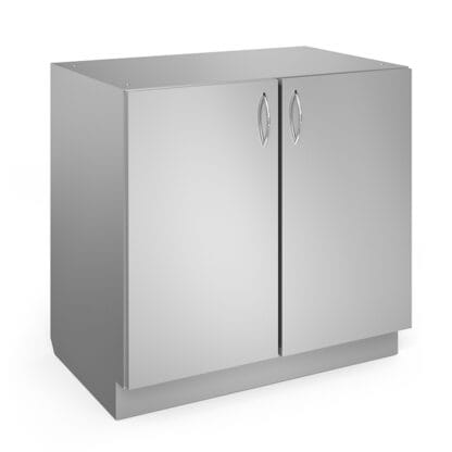 evolve architectural series base cabinet double solid doors and shelves