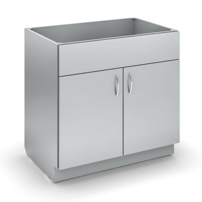 evolve architectural series base cabinet with sink double solid doors and shelves