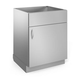 evolve architectural series base cabinet with sink single solid door and shelves