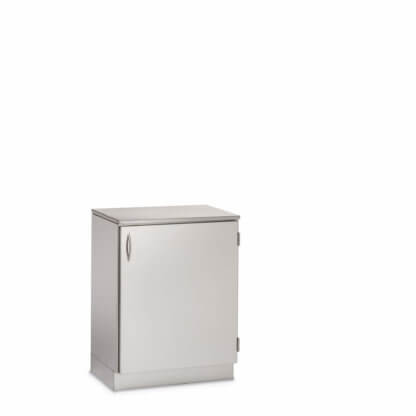 Base Cabinet with FlexCell, 26.75"w, solid right hinge door, stainless steel