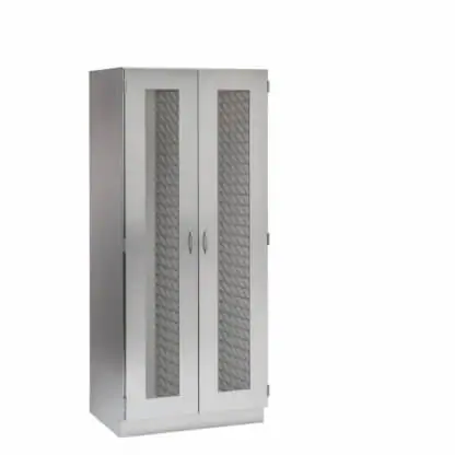 Cabinet with FlexCell and Center Column, 36"w, glass doors, stainless steel
