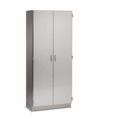 Cabinet with FlexCell and No Center Column, 36"w, solid doors, stainless steel