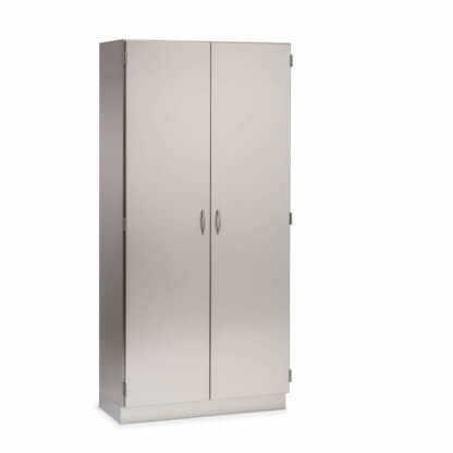Cabinet with FlexCell and Offset Column, 40"w, solid doors, stainless steel