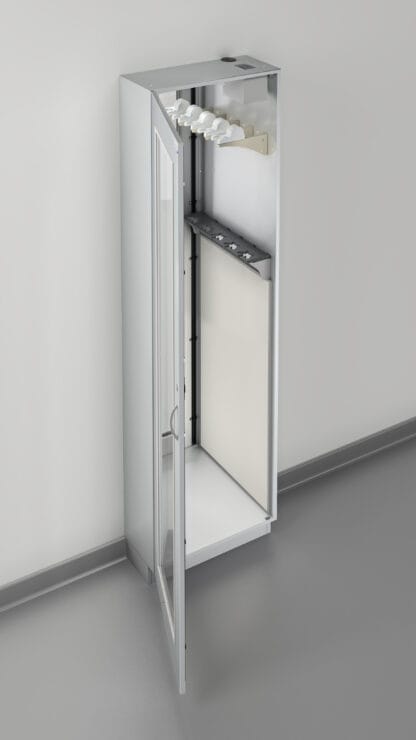 Evolve Scope Pass-Through Cabinet, in Wall, Door Open