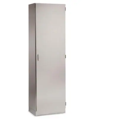 Scope Cabinet, holds 5 or 10 scopes, 26.75"w, right hinge solid door, stainless steel