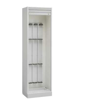 TEE Probe Cabinet, 26.75 inches wide, Roll-Top Door Open