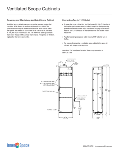 Ventilated Scope Cabinet, Installation Instructions
