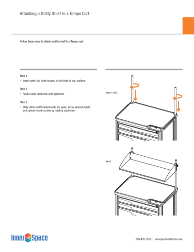Attaching a Utility Shelf to a Tempo Cart