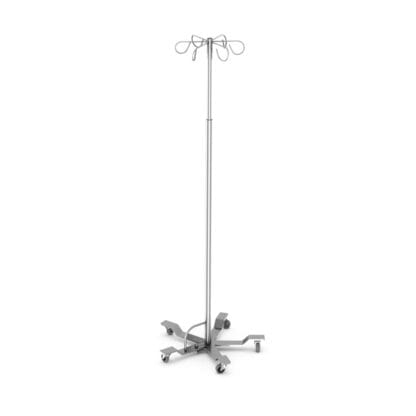 IV Stand foot operated with 5 legs and 6 hooks