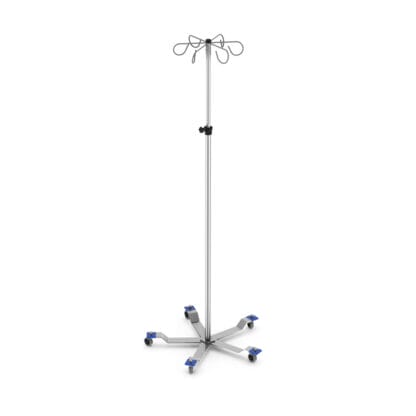 IV Stand hand operated with 5 legs and 6 hooks