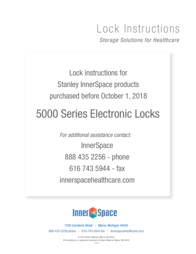 Stanley InnerSpace 5000 Series Electronic Locks