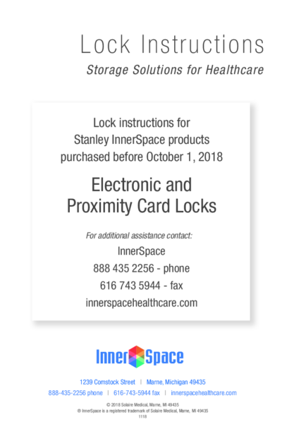 Stanley InnerSpace Electronic and Proximity Card Locks