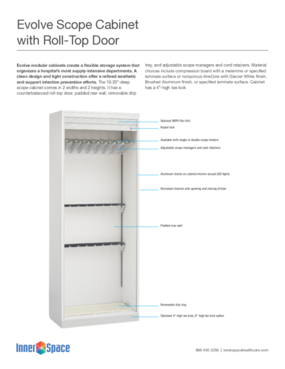 Evolve Scope Cabinet, Roll-Top Door