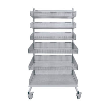 Quick Wall, Preconfigured Unit, Single-sided with 6 Baskets