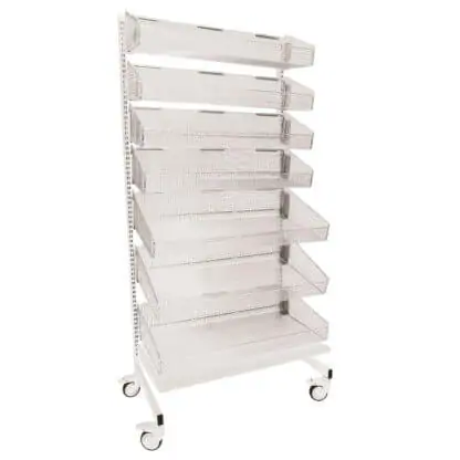 Quick Wall, Preconfigured Unit, Single-sided with 7 Baskets