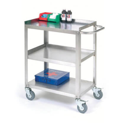 Quick Wire, Preconfigured Unit, Stainless Steel Utility Cart