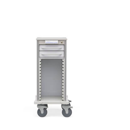 Narrow Pace 27 Procedure Cart with Drawer and FlexCell combination