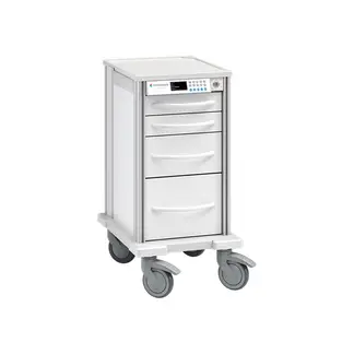 Pace 21 narrow cart in white finish
