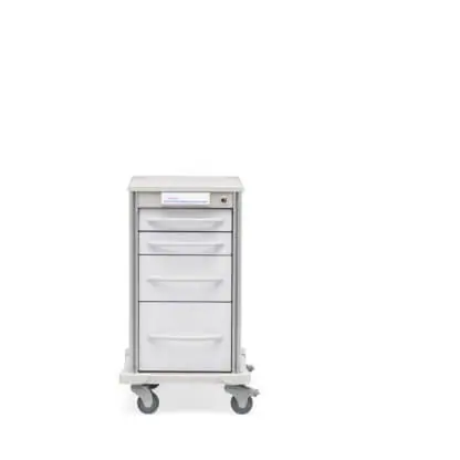 Narrow Pace 21 under-counter cart with 3" casters
