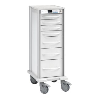 Pace 33 narrow pace cart in white finish