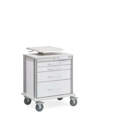 Pace 21 Procedure cart with Adjustable Work Surface (SP21W4AWS)