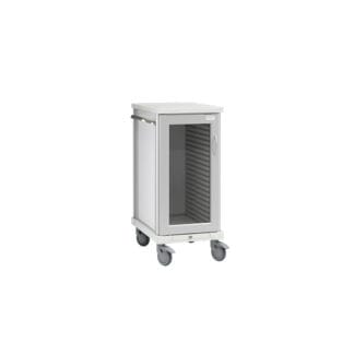 roam 1 counter height supply cart glass doors sr1cgl