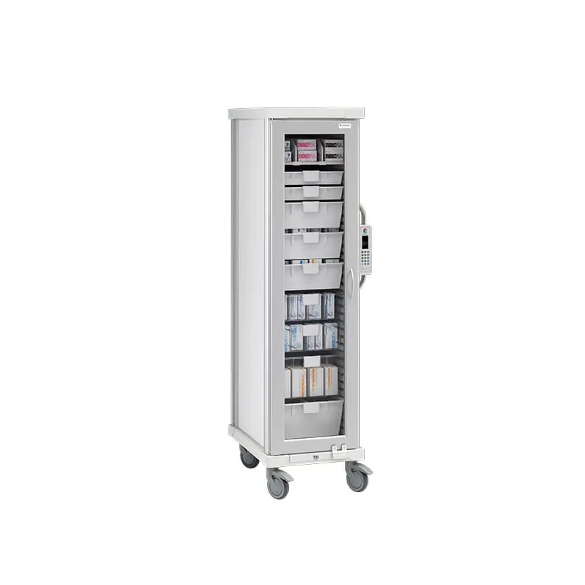 roam 1 general storage cart glass doors sr1glgs