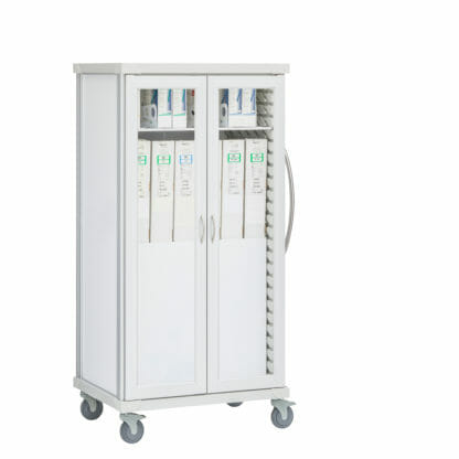 Roam 2 Boxed Catheter Cart with Glass Doors