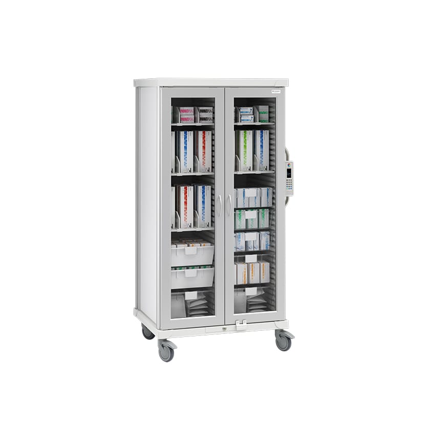 roam 2 arthroscopy cart glass doors sr2gar